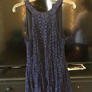 Navy Halter Dress